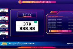 Thu 5.200 tỷ đồng từ đấu giá biển số xe trong năm 2025