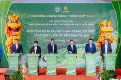 Khởi công dự án 4.665 tỷ đồng tái thiết công viên hai bên sông Tô Lịch