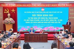 Khẳng định vai trò nòng cốt của MTTQ trong củng cố khối đại đoàn kết toàn dân tộc