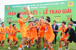 Trường THPT Xuân Mai vô địch giải bóng đá học sinh Hà Nội 2025