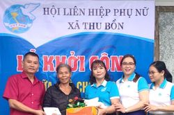Khởi công nhà tình nghĩa cho phụ nữ khó khăn ở xã Thu Bồn