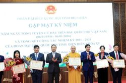 Đoàn đại biểu Quốc hội tỉnh Điện Biên gặp mặt kỷ niệm 80 năm Ngày Tổng tuyển cử đầu tiên