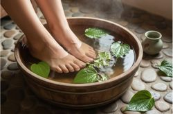 Ngâm chân bằng lá lốt thường xuyên có tốt?