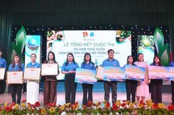 Xã đoàn Phú Tân đoạt giải nhất Cuộc thi Tiểu phẩm tuyên truyền thanh niên hành động vì môi trường