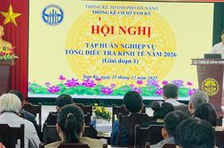 Hơn 80 học viên tham gia tập huấn nghiệp vụ Tổng điều tra kinh tế năm 2026