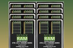 Nemix ra mắt bộ RAM DDR5 4TB cho máy chủ AI giá 77.000 USD