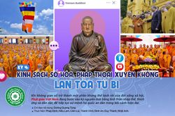 Kinh sách số hóa, pháp thoại xuyên không lan tỏa từ bi