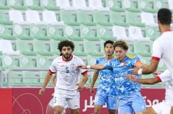 Viktor Lê đeo băng thủ quân U23 Việt Nam trong trận gặp Syria