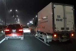 Không giữ khoảng cách an toàn, xe tải gây tai nạn trên cao tốc Pháp Vân - Cầu Giẽ