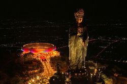 Núi Bà Đen: Chiêm bái tôn tượng Đức Phật Câu Na Hàm Mâu Ni dát vàng 24k vừa an vị