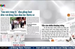 Điểm báo VTV1: 'Cầu nối công lý' đưa pháp luật đến với đồng bào dân tộc thiểu số