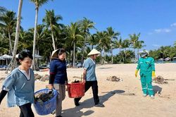 Hàng trăm người làm sạch bãi biển Phú Quốc mỗi ngày