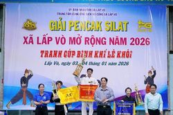 Sôi nổi Giải Pencak Silat xã Lấp Vò mở rộng năm 2026