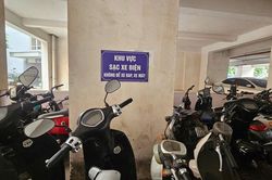 Chung cư xây mới dự kiến phải có khu để xe điện riêng