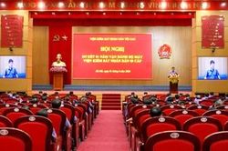 Viện trưởng Nguyễn Huy Tiến dự, chỉ đạo Hội nghị sơ kết 1 năm vận hành bộ máy VKSND 3 cấp