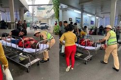 CSGT mở đường đưa bệnh nhân tim nguy kịch đến bệnh viện cấp cứu