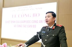 Công an tỉnh Quảng Ninh công bố các quyết định về công tác cán bộ