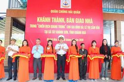 Chiến dịch Quang Trung: Vùng 4 Hải quân dự Lễ khánh thành, bàn giao nhà cho người dân