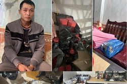 Bắt quả tang đối tượng sản xuất, tàng trữ hơn 1,23 tạ pháo trái phép