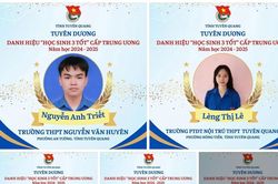 Tuyên Quang có 27 học sinh đạt danh hiệu 'Học sinh 3 tốt' cấp Trung ương