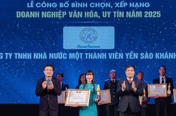 Vinh danh Yến sào Khánh Hòa Top 20 Doanh nghiệp văn hóa, uy tín năm 2025