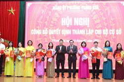 Thành lập 33 tổ chức cơ sở Đảng trực thuộc Đảng bộ phường Thanh Khê