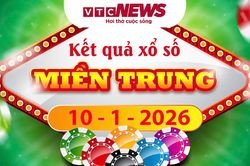 XSMT 10/1 - Trực tiếp kết quả xổ số miền Trung hôm nay 10/1/2026
