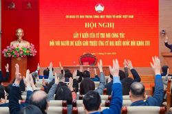 Cơ quan Ủy ban Trung ương MTTQ Việt Nam giới thiệu 5 người ứng cử đại biểu Quốc hội khóa XVI