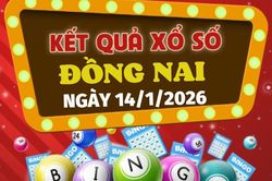 Trực tiếp kết quả xổ số Đồng Nai hôm nay 14/1/2026 - XSDN 14/1