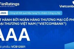 Xếp hạng tín nhiệm 'AAA' cho lô trái phiếu VCB12501 phát hành bởi Vietcombank