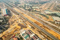 Toàn cảnh nút giao gần 2.400 tỷ đồng ở Hà Nội nhìn từ trên cao