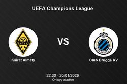 Nhận định Kairat Almaty vs Club Brugge KV - UEFA Champions League lúc 22h30 ngày 20/01/2026