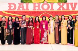 Hình ảnh các đại biểu tại phiên khai mạc Đại hội Đảng toàn quốc lần thứ XIV