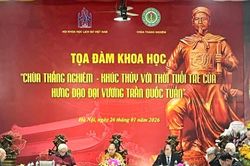 Tọa đàm 'Chùa Thắng Nghiêm - Khúc Thủy với thời tuổi trẻ của Hưng Đạo Đại Vương Trần Quốc Tuấn'