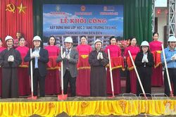 Khởi công xây dựng nhà lớp học cho Trường Tiểu học Thanh Nưa