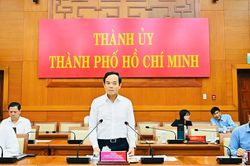 Bí thư Thành ủy TPHCM Trần Lưu Quang chủ trì họp Ban Chỉ đạo bầu cử thành phố