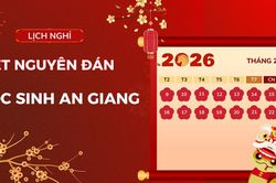 Lịch nghỉ Tết Nguyên đán 2026 của học sinh An Giang