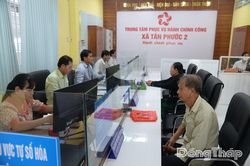 Các xã khu vực Tân Phước: Nâng cao hiệu lực quản lý, phục vụ Nhân dân
