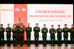 Trung tâm Huấn luyện 334 thi đua huấn luyện giỏi, đoàn kết tốt, kỷ luật nghiêm