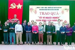 Xã Hải Châu (Nghệ An): Hơn 205 triệu trao quà Tết cho người nghèo