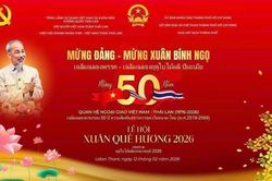 Gần 1.000 kiều bào sẽ tham dự Lễ hội Xuân Quê hương 2026 tại Đông Bắc Thái Lan
