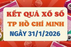 Trực tiếp kết quả xổ số TP.HCM hôm nay 31/1/2026 - XSHCM 31/1