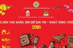 Bảo tàng Dân tộc học dựng nêu, tái hiện không gian Tết Việt