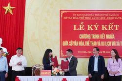Sở Văn hóa, Thể thao và Du lịch Đà Nẵng kết nghĩa với xã Trà Tân