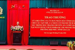 Bộ Công an có thư khen biểu dương chiến công bắt giữ 2 đối tượng cướp ngân hàng tại Gia Lai