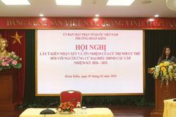 100% cử tri nơi cư trú tín nhiệm ông Trần Thọ Hiển ứng cử đại biểu HĐND thành phố Hà Nội
