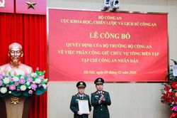 Thiếu tướng Phạm Khải được phân công kiêm nhiệm chức vụ Tổng Biên tập Tạp chí Công an Nhân dân