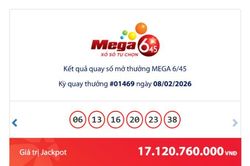 Kết quả xổ số Vietlott Power ngày 10/2/2026