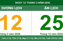 Lịch Âm Dương ngày 12/2/2026: Ngày Tiểu Cát đại lợi để khởi sự và cầu tài lộc