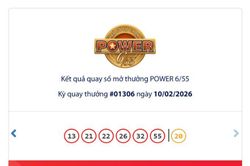 Kết quả xổ số Vietlott Power ngày 11/2/2026